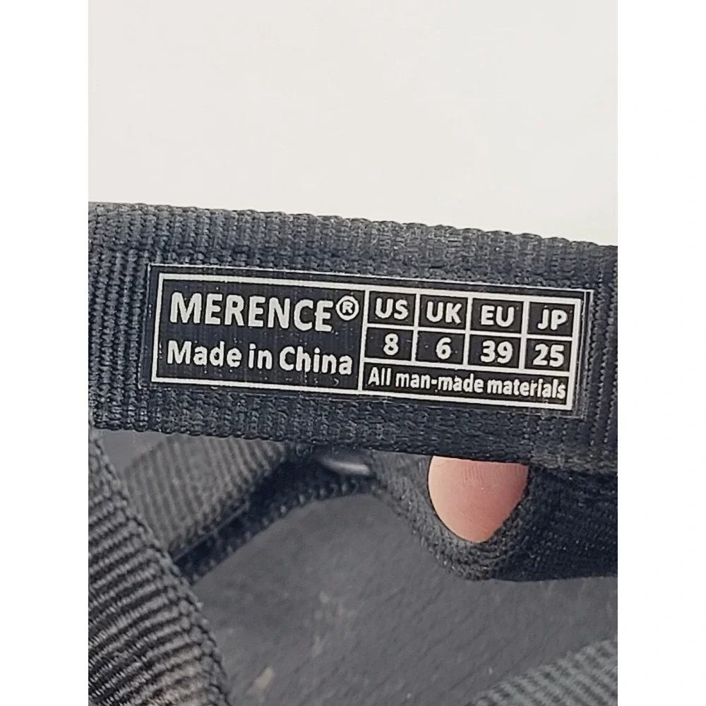 Merence Lightweight, Adjustable Strappy, Shoes Sandals Women,‎ Size 8 Black